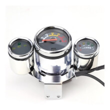 Universal Motorcycle Digital Speedometer Tachometer with Odometer Fuel Gauge Voltmeter Gear Display