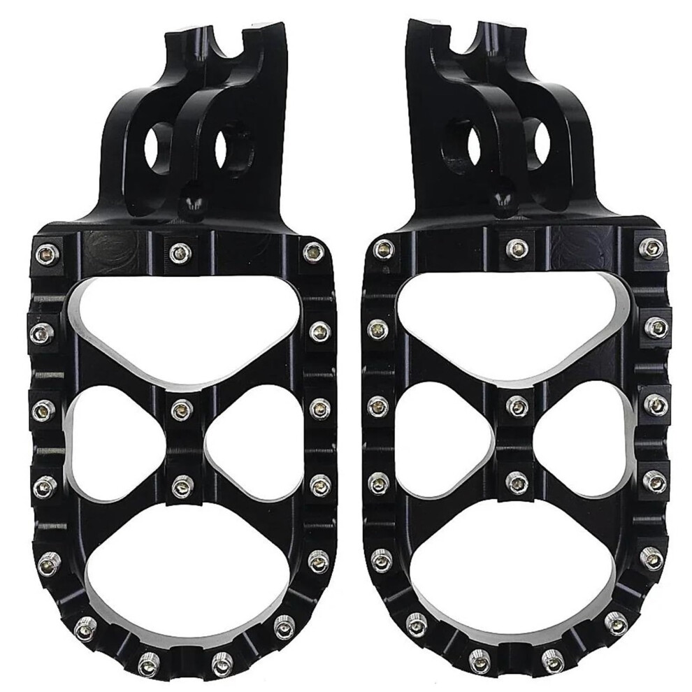 Motorcycle Foot Pegs For Kawasaki Kx250 Kx450 Klx450r, Aluminum, Enhanced Riding Performance Black 9070919929182