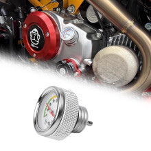 Silver Motorcycle Oil Temperature Gauge CNC Aluminum Alloy for Honda Monkey 125 20182025