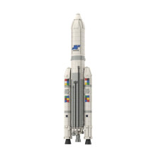 Ariane 5 Rocket Model 1:110 Scale 1264 Pieces Building Block Set for Adults Detailed Display Kit