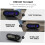 Luminous Car Dashboard Clock with Thermometer LED Blue Backlight Accurate Temperature Display 4