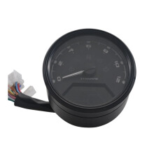 Universal Motorcycle Digital Speedometer and Tachometer MultiFunction Gauge for Cafe Racer 24 Cylinders