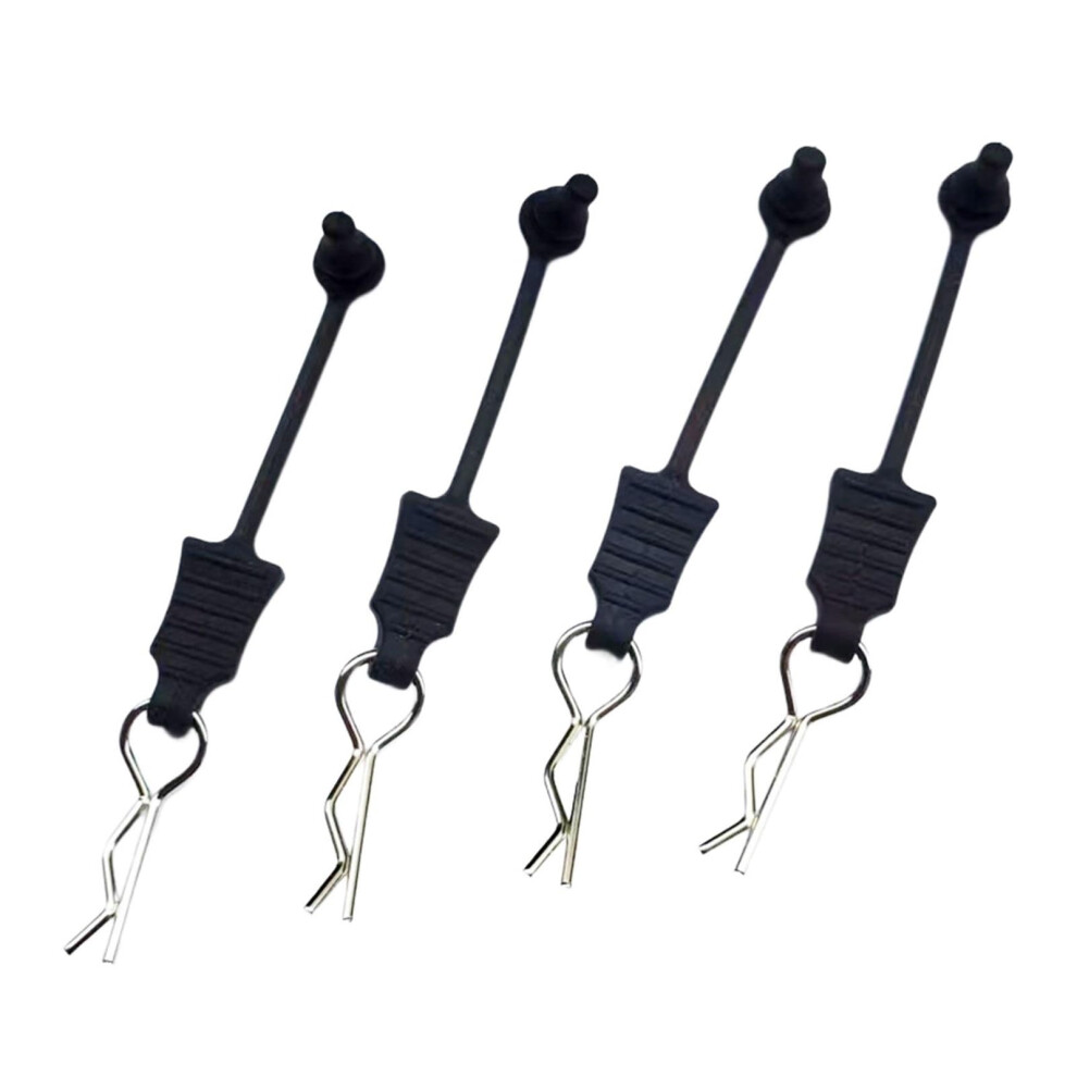 4X Rc Body Clips With Pull Tabs R Type Pins For Secure Rc Car Shell Attachment And Easy Removal 9174973449126