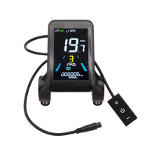 Electric Bike LCD Display 24V 36V 48V Color Screen Speedometer for Motorcycle with Battery Indicator