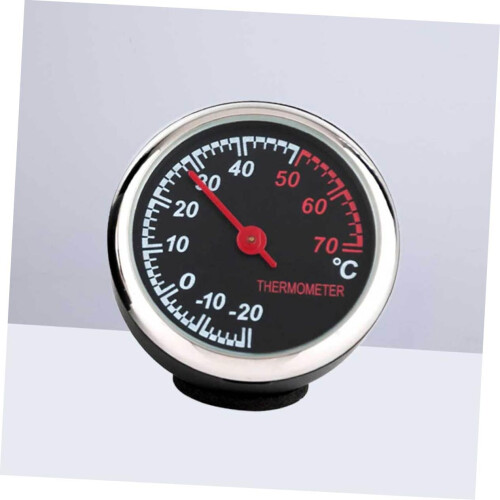 Luminous Car Dashboard Clock with Thermometer, Night Display, Easy Vent Mount for Auto 1
