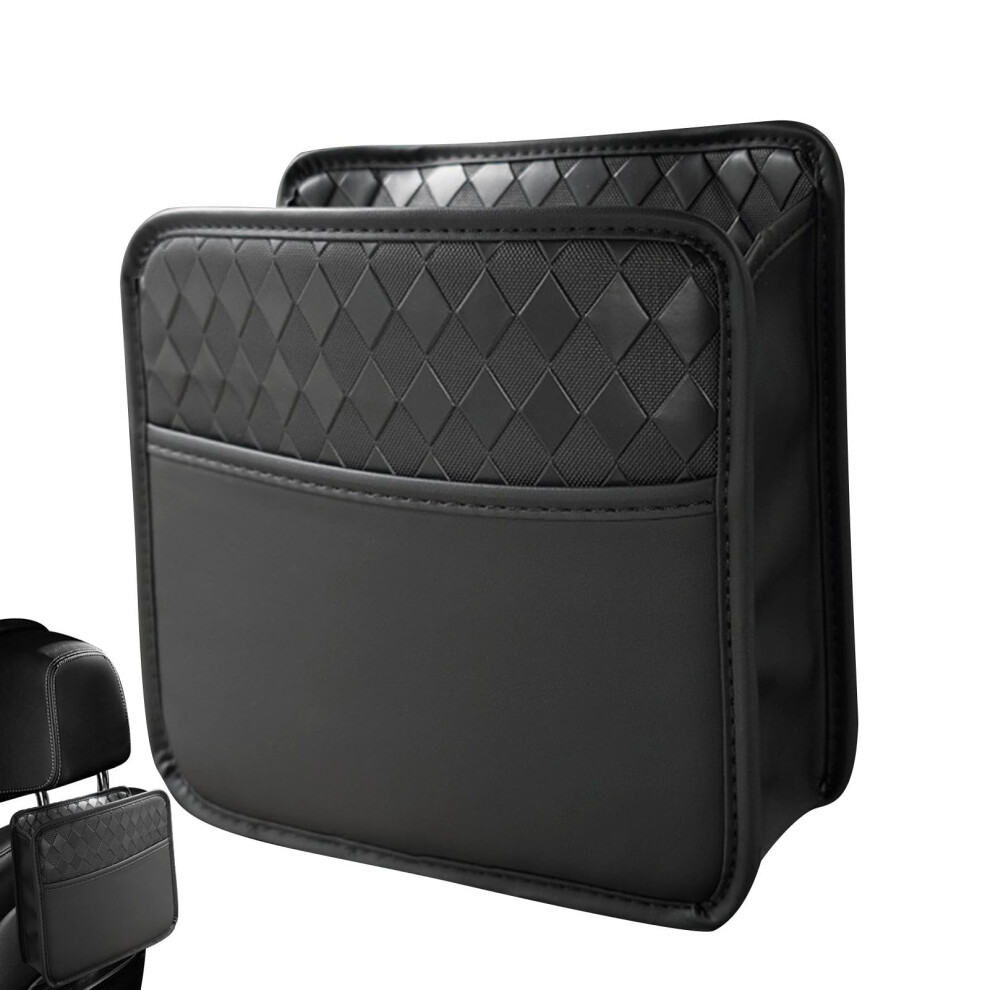 Car Seat Organizer Leather Backseat Storage Bag With Multiple Compartments For Suv Truck Minivan 9053599108269