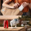TOPTRO Mini Projector 1080P 4K Supported【Android 13 & Short Throw】 Portable Smart Projector with 270° Adjustable Stand, 3