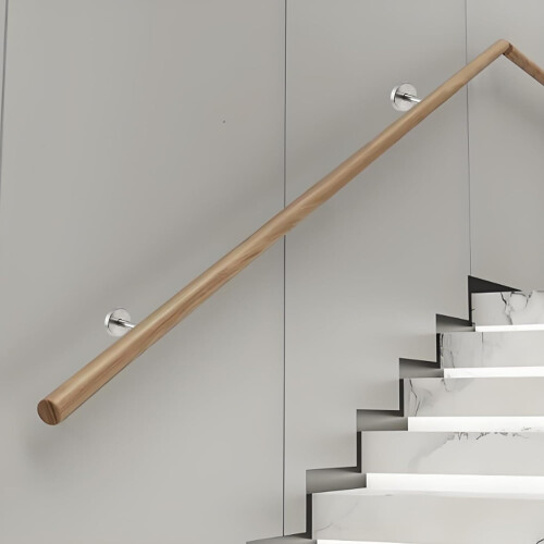4PCS Adjustable Stainless Steel Handrail Brackets Rustproof Staircase and Deck Railing Support 2.2' 2