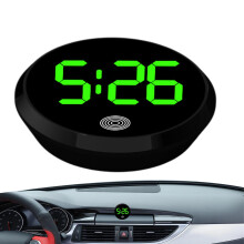 Car Dashboard Clock with TouchActivated Display, Night Vision for SUV and Truck, Green