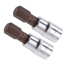 8mm Hex Bit Socket 1/4 Inch Drive S2 Steel Torque Precision Tip for Fasteners, 2pcs