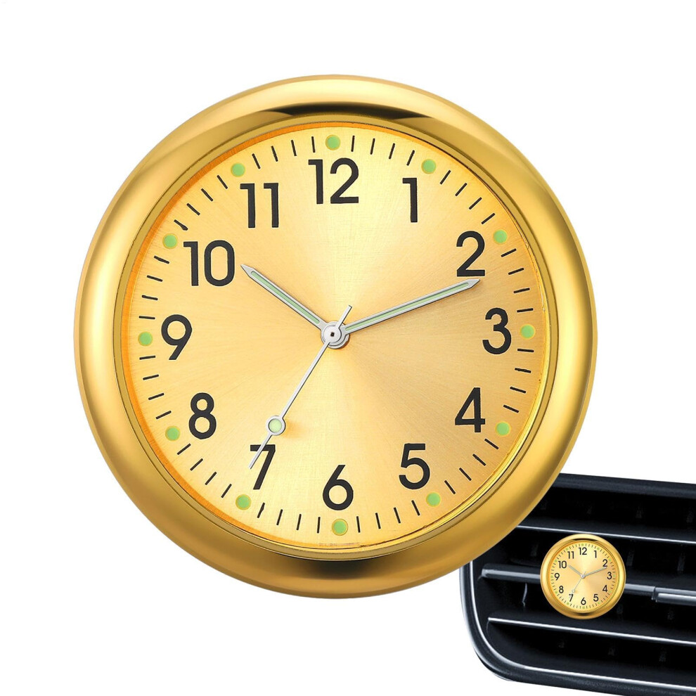 Luminous Analog Car Dashboard Clock With Quartz Movement And Easy Stickon Installation 9053599108924