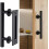 Heavy Duty Barn Door Handle Flush Mount Sliding Pull for Wood and Interior Doors Durable 3