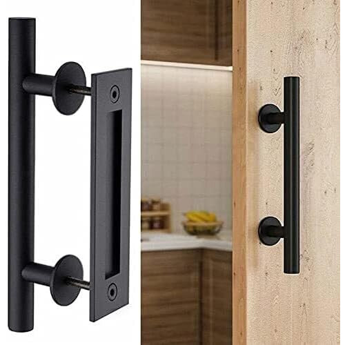 Heavy Duty Barn Door Handle Flush Mount Sliding Pull for Wood and Interior Doors Durable 2