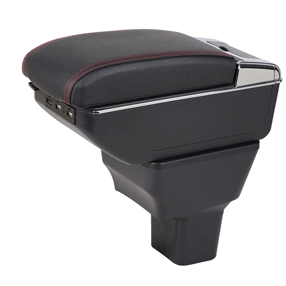 Center Console Armrest With Storage Cup Holder Usb Pu Leather For Nissan Versa And Almera 9053599109082