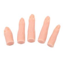 5 Stück Silikon-Nagelübungfinger-Set, Hoch Elastisch, Biegsame Gelenke