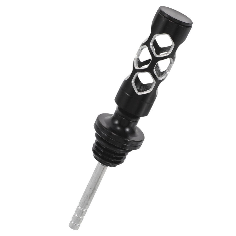 Motorcycle Oil Dipstick Gauge Durable Aluminum Alloy Quick Oil Level Check Black 9455672782562
