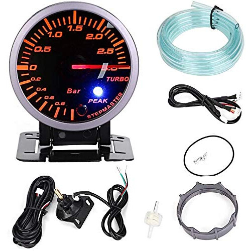 Turbo Boost Gauge LED  Precision Universal 12V Illuminated Dial for Modified Vehicles