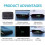 Car Digital Dashboard Clock Solar Powered with Time Date Temperature Display 12V 24V Black 5