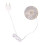 Miniature Dollhouse Chandelier 1:12 Plastic Metal, Replaceable Bulb 6
