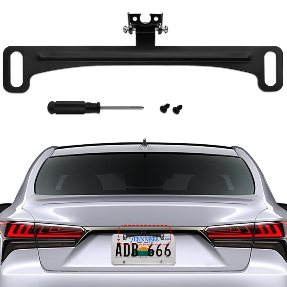 Universal License Plate Camera Mount With Adjustable Viewing Angle, Waterproof Rear View Bracket 9455672783200