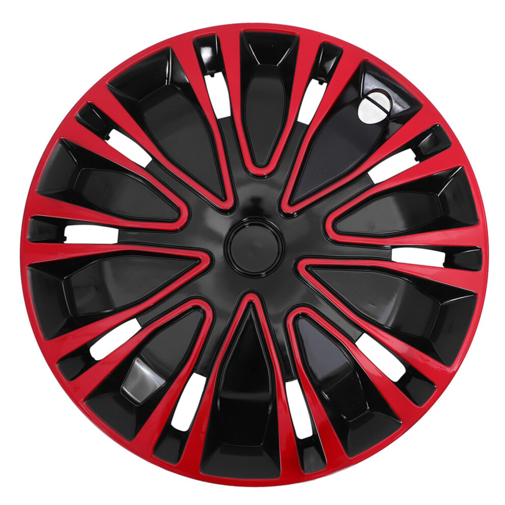 Wheel Hub Caps For Suv Truck, Allweather Wheel Rim Covers With Dualcolor Design Red/Black 9455672783248
