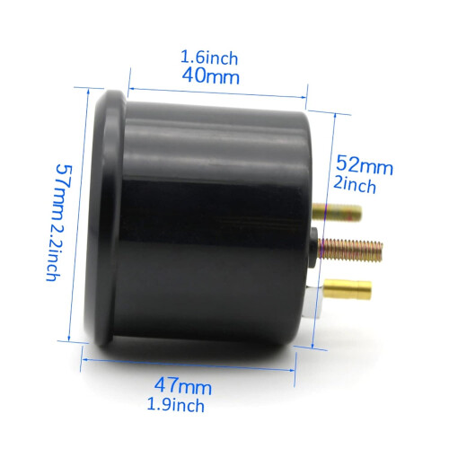 Turbo Boost Gauge with  Sensitivity and LED Backlight for Universal 12V Vehicles 2