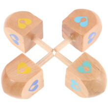 Mini Unfinished Wooden Dreidels Set for Hanukkah Crafts and Kids DIY Spinning Tops
