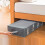 Under Bed Storage Containers 2 Pack 40L Foldable Large Capacity with Clear Window for Clothes Bedding Blankets Grey 5