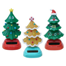 Christmas Solar Dancing Toy Set 3pcs, Festive Solar Powered Motion Figurines for Car Dashboard or Desk Decor