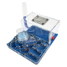 Transparent Light Blue Acrylic Ant Farm Habitat Kit for Kids DIY Educational Ecosystem