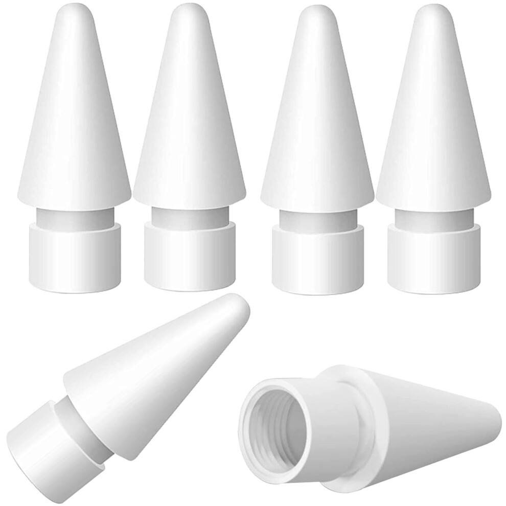 6 Pack Replacement Tips Sensitivity Nibs For Apple Pencil Ipad Pro Air Mini 1St 2Nd Gen White 9044945376845