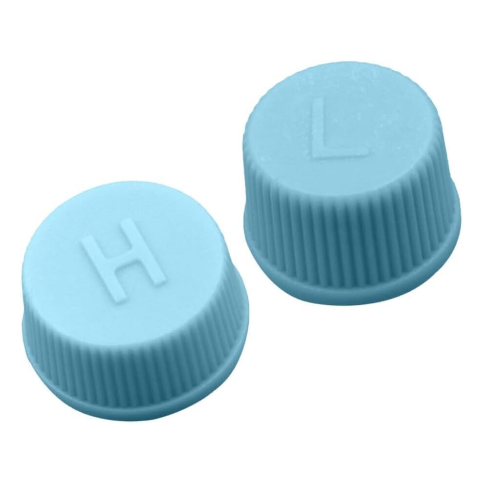 2Pcs R134a Ac Valve Caps For Car Low Service Ports Leakproof Corrosion Resistant Blue 9070919936722