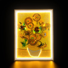 LED Light Kit for Vincent van Gogh Sunflowers 31215, Warm Illumination USB or Battery Powered