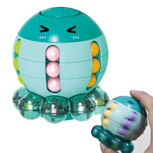 2 in 1 Rotating Magic Bean Cube Fidget Spinner Toy for Kids, Stress Relief Sensory Puzzle (Green)