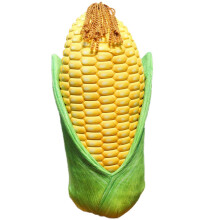 21.65 Inch Roasted Corn Plush Pillow, Soft Stretch Fabric, Embroidered 3D Cartoon Cushion for Bed Sofa