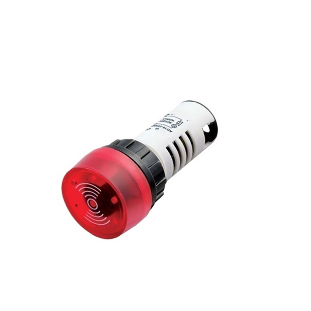 Ad1622sm Red Flash Warning Buzzer Acdc 24V Panel Mount Loud Alarm Signal 9070919983955