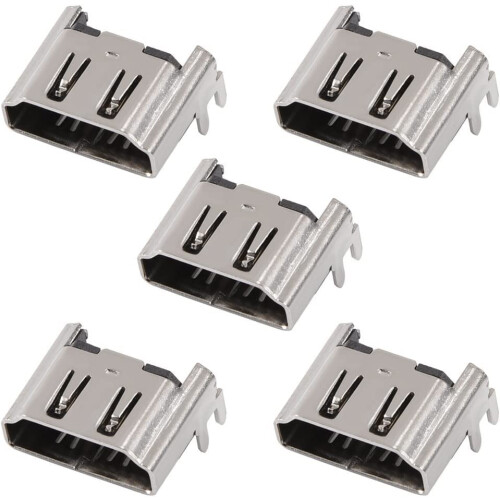 5 Pack HDMI Port Replacement Kit for PS4 Console , Durable Socket Connectors