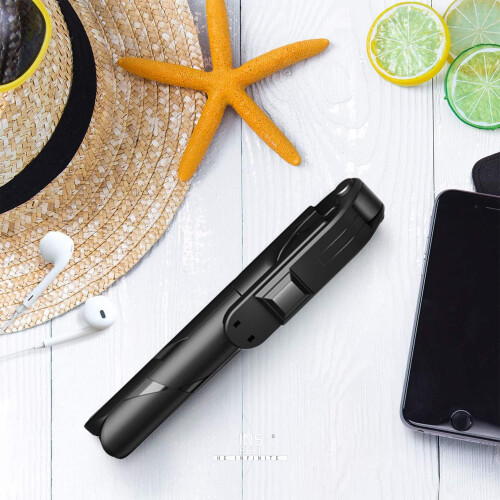 Selfie Stick Tripod with Bluetooth Remote, 2 in 1 Extendable Phone Stand for iPhone Samsung Android 1