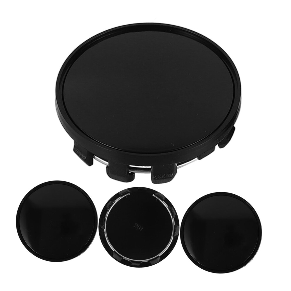 4Pcs Car Wheel Hub Caps Replacement Set, Stylish Wheel Center Caps With Easy Installation Black 9455672789653