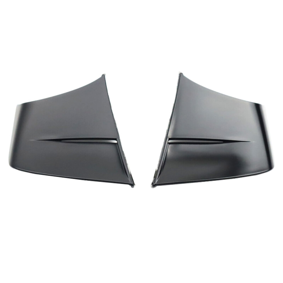 2Pcs Glossy Motorcycle Aerodynamic Spoiler Winglets For Stability And Cornering Control Black 9455672794176