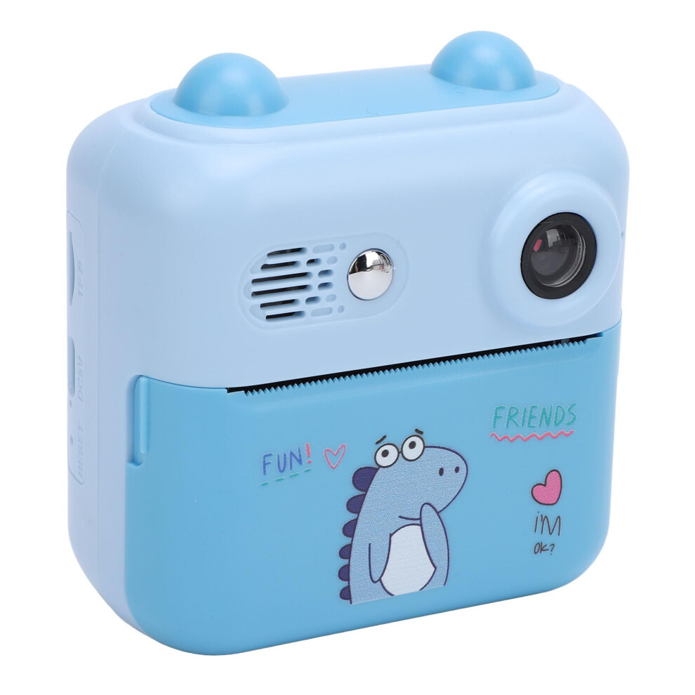 Instant Print Camera 50Mp Ultra Hd 1080P With 16X Zoom Inkless Printing 2.4In Screen Blue 9053599116929