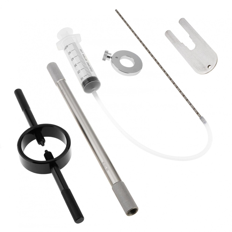 Motorcycle Fork Maintenance Tool Kit With Adjustable Oil Level Gauge, Spring Compressor And Damper Bleed 9455672789769