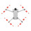 Red Replacement Blades with Noise Reduction for Stable Smooth Flight for DJI Mini 4 Pro 2
