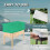 3 piezas de cubierta verde rectangular de protección para plantas 150x40x45 cm 9
