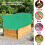 3 piezas de cubierta verde rectangular de protección para plantas 150x40x45 cm 5
