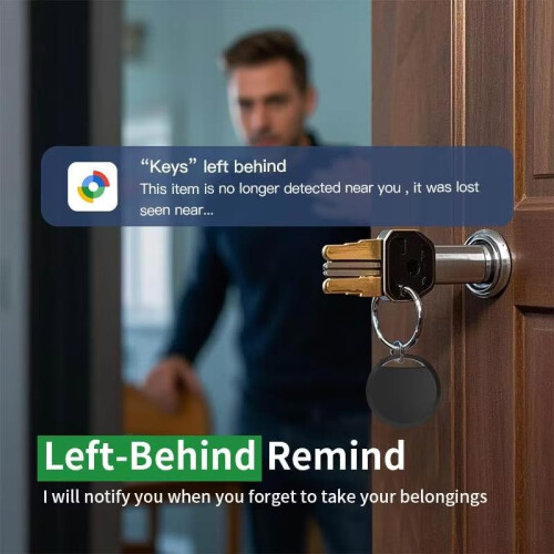 Bluetooth Tracker for Keys and Pets, Smart GPS Locator compatible with Google Find My, AntiLost Device  White 2