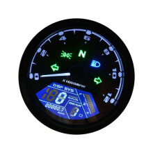 Motorcycle Digital Tachometer and Odometer Gauge with Dual Speed Display, Wide Viewing Angle