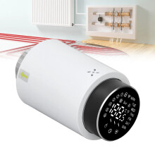 Vanne TRV programmable sur 7 jours ABS/PC, course de 5,5 mm