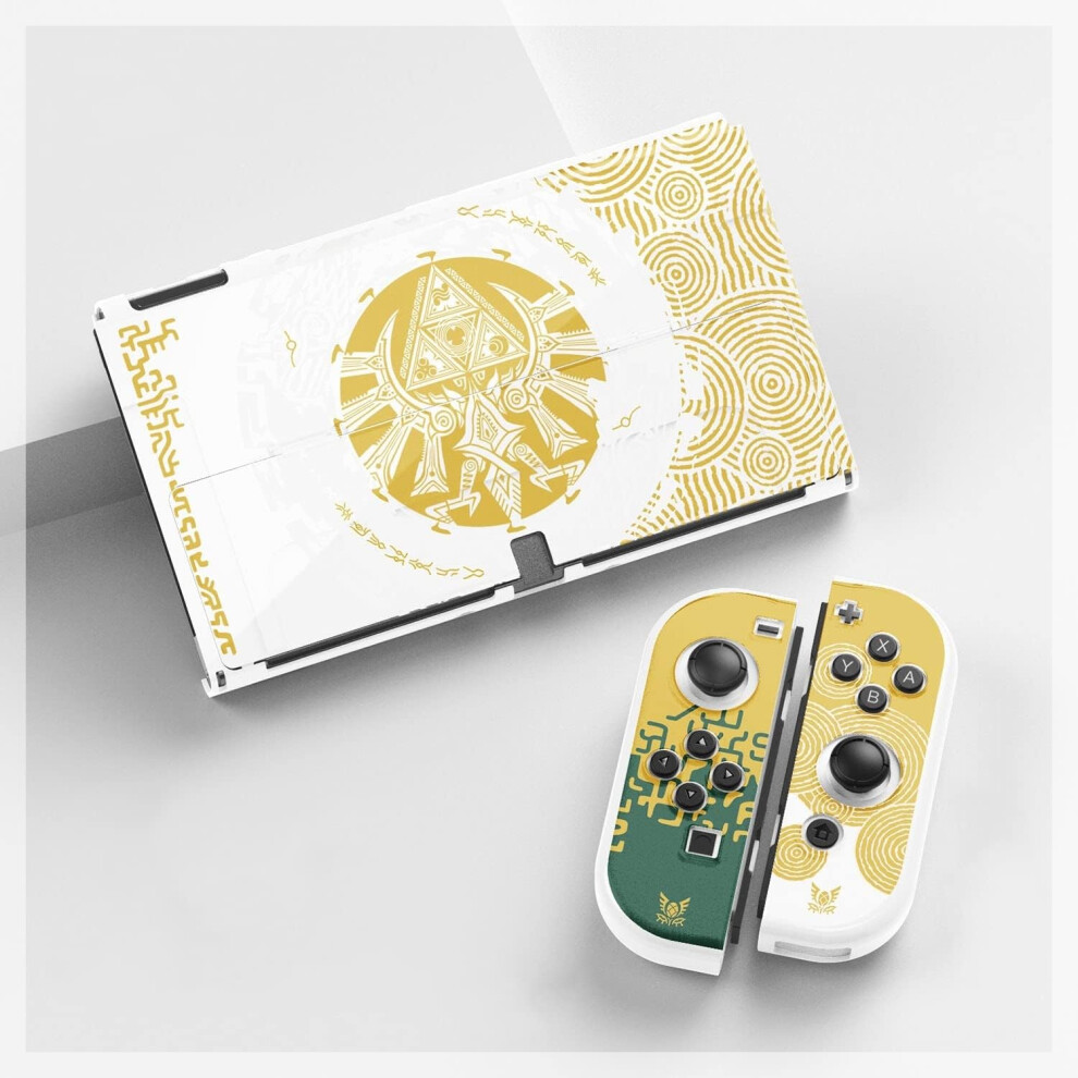 Dockable Flip Case For Nintendo Switch Oled Zelda Edition With Ergonomic Tpu Grip And Scratch Protection 9053599117780