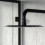 NES Home Concealed Thermostatic Rainfall Shower Set Black 8